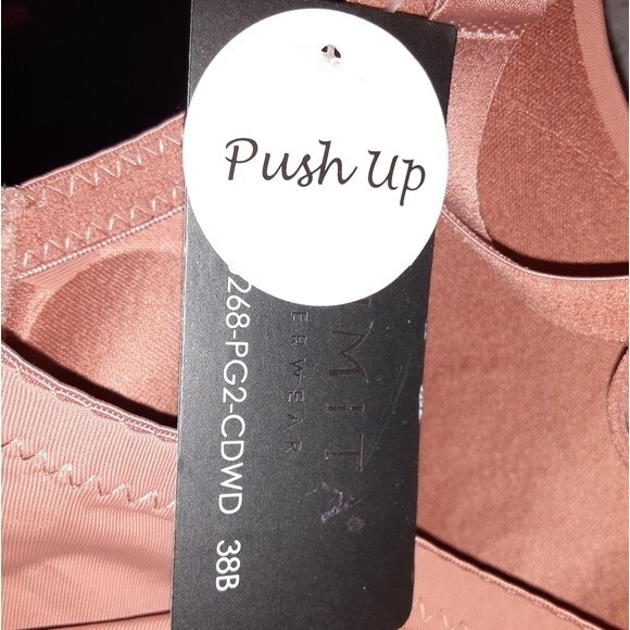 Youmita Cedarwood Plunge Cage Front 38B Push Up Bra - Picture 5 of 9